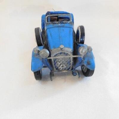 Metal Art Model Classic Car Blue 13