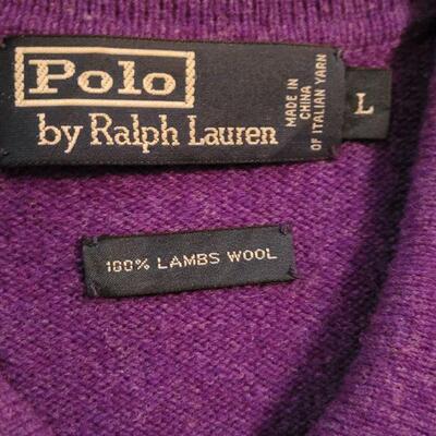 Lot 1153: (2) Men's Polo Sweaters