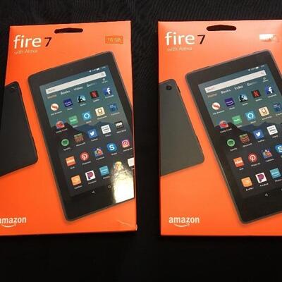 Buy 2: Amazon Fire 7 Tablets 16GB with Alexa MIB