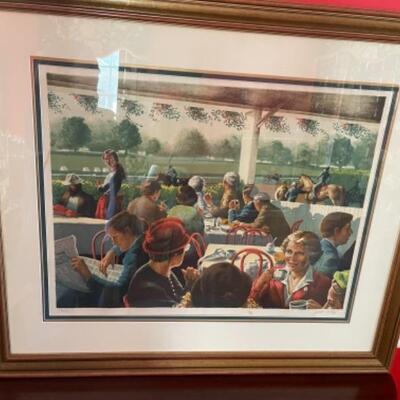 A211 Signed and Numbered Artworkâ€ Breakfast at Saratogaâ€ by Jenness Cortez 