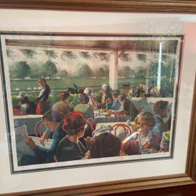 A211 Signed and Numbered Artworkâ€ Breakfast at Saratogaâ€ by Jenness Cortez 