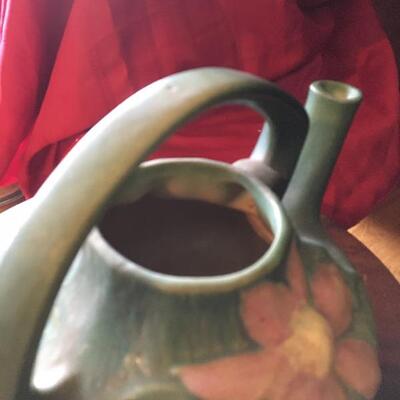 Antique Roseville Teapot 11 x 7.5 x 8.5”h