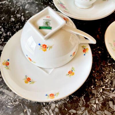 FOT 163  VINTAGE CUPS & SAUCERS FINE CHINA FLORAL PATTERNS