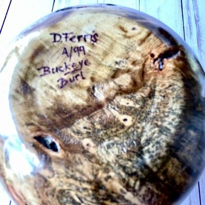 LOT 189  BUCKEYE BURL BOWL BY D FERRIS 
