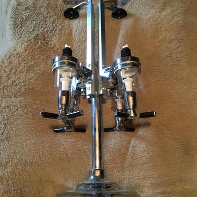 Vintage Chrome 22â€ Commercial Liquor Dispenser