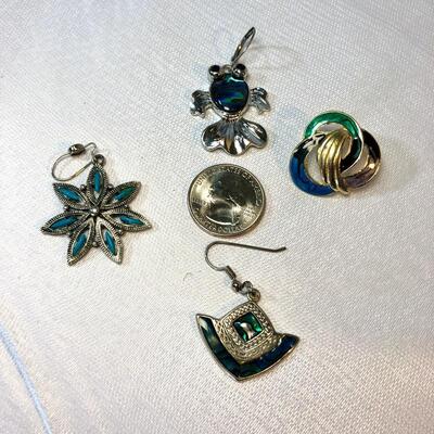 Assorted Inlay Earrings Lot