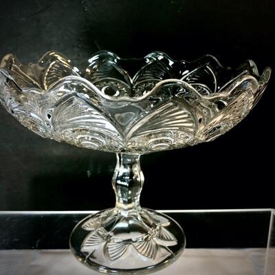 Antique Footed Glass Compote
