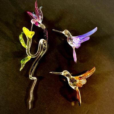 Glass Hummingbird Sun Catchers