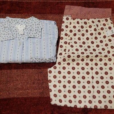 Lot 1172: Night Shirt and New Talbots Flannel PJ Pants
