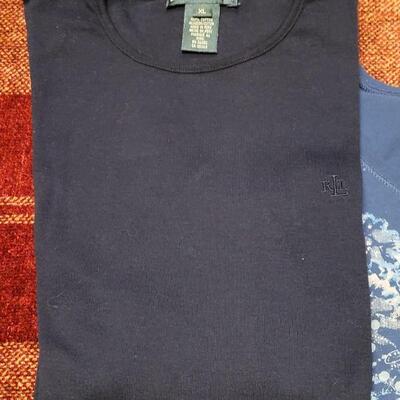 Lot 1184: Ralph Lauren Shirts (2 solid long sleeve, print short sleeve)
