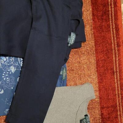 Lot 1184: Ralph Lauren Shirts (2 solid long sleeve, print short sleeve)