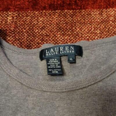 Lot 1184: Ralph Lauren Shirts (2 solid long sleeve, print short sleeve)