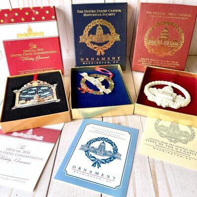 LOT 202  US CAPITOL BUILDING ORNAMENTS MADE OF RECONSTRUCTED MARBLE FROM 1995 RENOVATION 