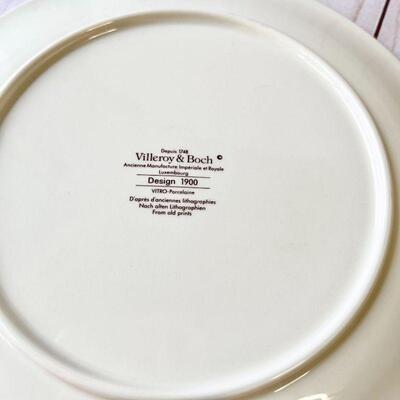 LOT  206  FASHION COLLECTOR PLATES ART DECO VILLEROY & BOCH PAINTED PURPLE/GOLD GLASS VASE