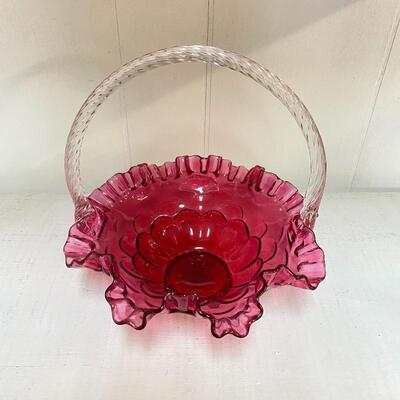 Fenton Cranberry Basket