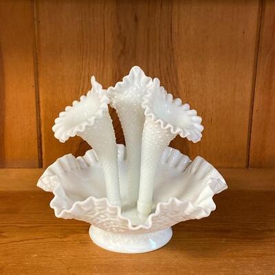 Fenton Diamond Lace Epergne