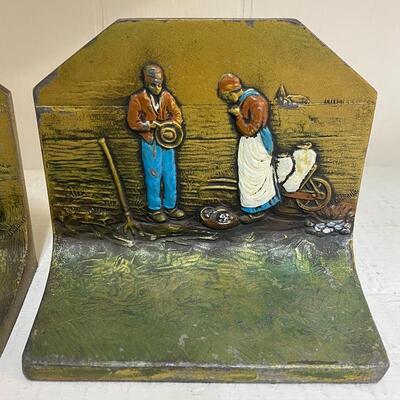Heavy Metal Black Americana Bookends