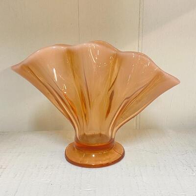 Fenton Opalescent Fan Vase