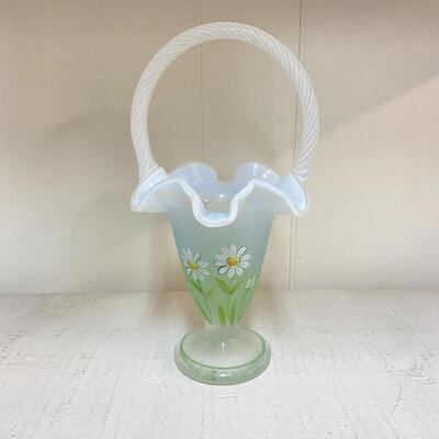 Fenton Hand Painted Signed Basket