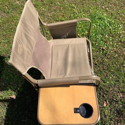 (B) Lewis and Clark Outdoor Fold and Go Directors Tan Chair