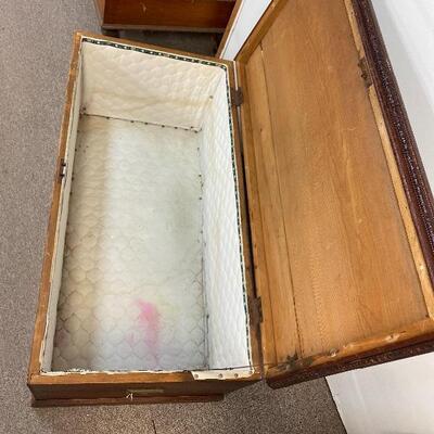 Solid Wood Circa 1860â€™s Trunk / Chest 
