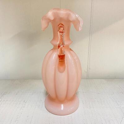 Fenton Rose Overlay Jug 
