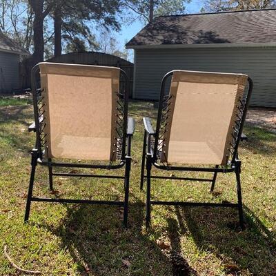 Pair of Outdoor Folding Chairs