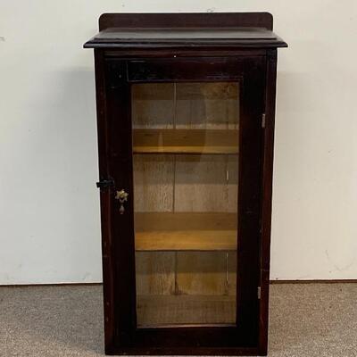 Primitive Cabinet with Glass Door