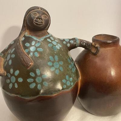 Peruvian Pottery- Signed 