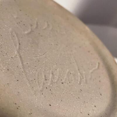 Signed Pottery Serviing Dish
