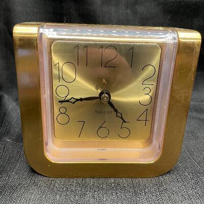 BuLova Brass desk clock