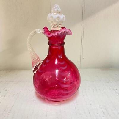 Fenton Cranberry Cruet