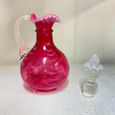 Fenton Cranberry Cruet