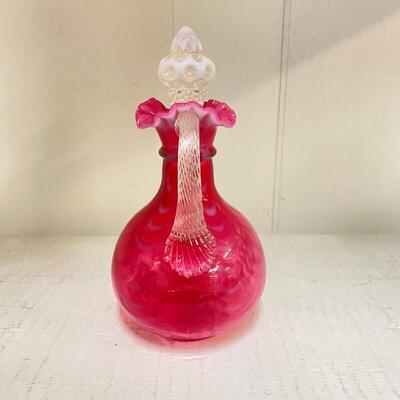 Fenton Cranberry Cruet