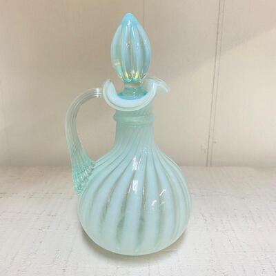Fenton Blue Rib Optic Cruet