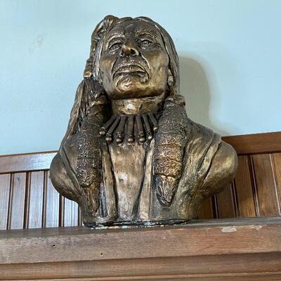 B - Heavy American Indian Bust