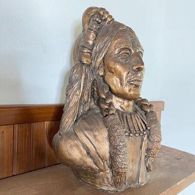 B - Heavy American Indian Bust