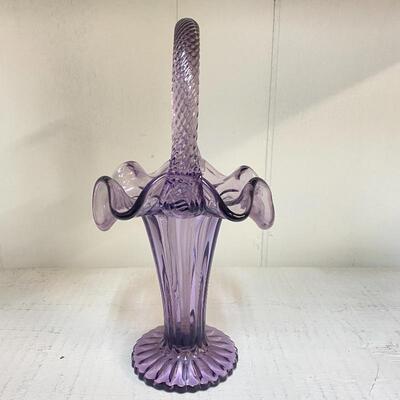 Fenton Violet Basket