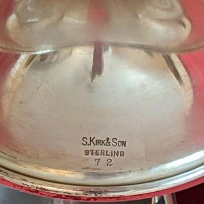 Set of 8 Sterling Silver Goblets S Kirk & Son # 72 Mono 