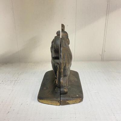 Heavy Metal Elephant Bookends