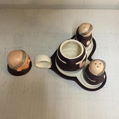 Goebel Monk Condiment Set (Toes)