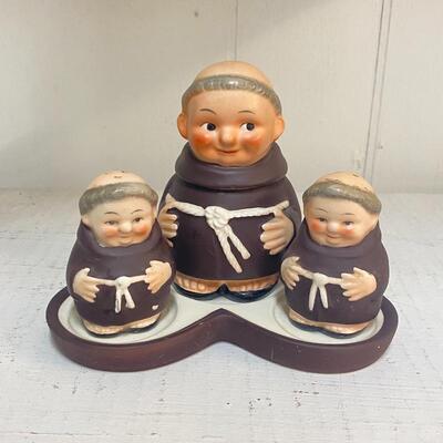 Goebel Monk Condiment Set (Toes)