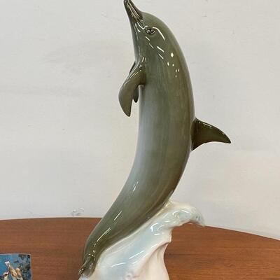 Royal Dux Dolphin Sculpture 