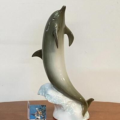 Royal Dux Dolphin Sculpture 