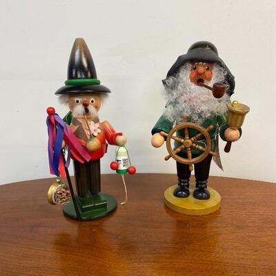 Pair of German Wood Incense Burners / Smokers