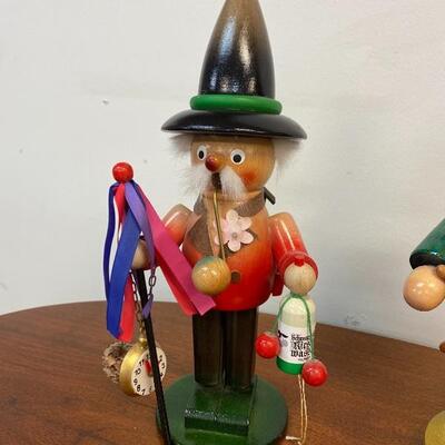 Pair of German Wood Incense Burners / Smokers