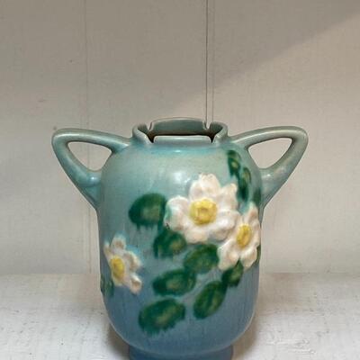 Roseville 6â€ Whiterose Vase 