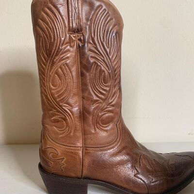 Genuine Leather Charlie 1 Horse Pair of Brown Boots