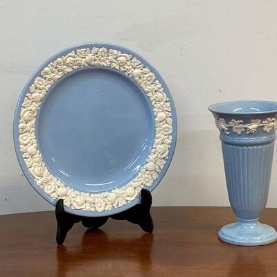 Wedgwood Plate and Vase 
