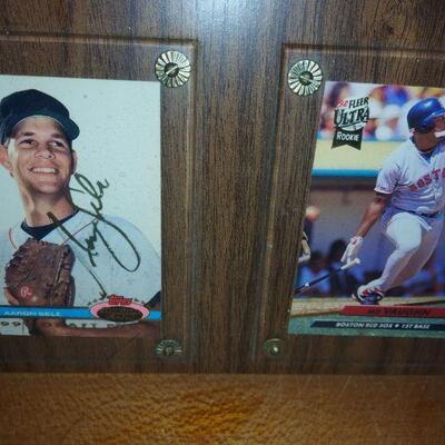 Boston Red Sox Baseball Card Clock